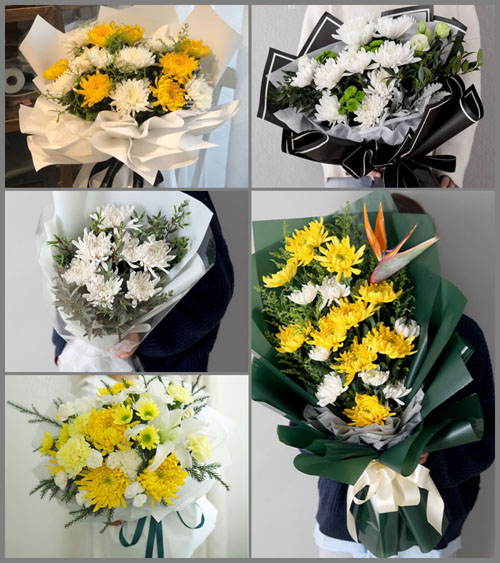 安徽蚌埠市五河县城关镇黄盆窑村白事花束代送